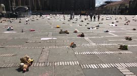 Abandon toys send powerful message against child abuse in Colombia