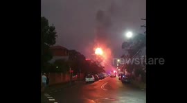 Fire breaks out at Sydney’s historical Bell Tower after lightning strike