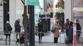 Queues to shop on Oxford Street as stores reopen across England