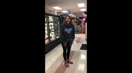 US woman in shock as military fiance returns home for grocery store surprise