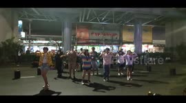 Pro-democracy protesters dance k-pop in Bangkok, Thailand