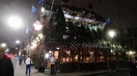 The Annual Churchill Arms Christmas Lights