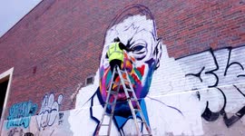 John Lewis Tribute Mural painted by Artist Detour