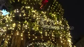 The Churchill Arms pub Christmas Lights switch on countdown 2020 by manager James Keogh