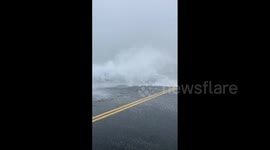 US: Powerful Storm With Strong Wind Brings High Waves To Southwestern Maine