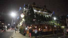 The Annual Churchill Arms Christmas Lights Turn On