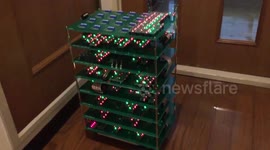 Japan: Obstacle-Detecting Mobile CPU Lights Up Like A Robotic Christmas Ornament