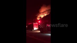 Evacuation orders issued as brush fire erupts in Silverado Canyon, California