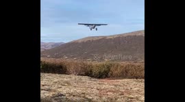 Landing the short ridge into moose camp