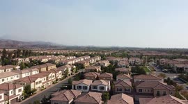 California Wildfire in Irvine - Bond Fire Drone Footage