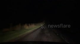 Timelapse shows driving conditions as snow arrives on Dartmoor, Devon tonight after snow forecast for parts of the UK had been talked about