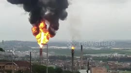 Explosion rocks crude oil refinery in Durban, South Africa
