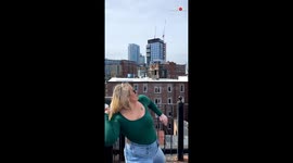 Beer Sharing With Neighbors During A Socially Distanced Gathering In Boston, USA