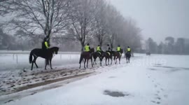 Weather warnings issued as cold front blankets Britain with snow