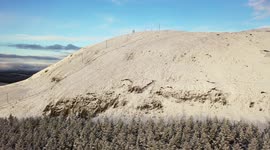 Beautiful Snow On Summit Of Mullaghmore - Drone Clip 5