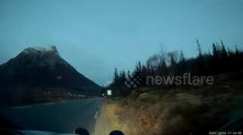 Black ice lucky save for Norway driver