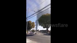 US: 4-Alarm Fire At Commercial Building In San Jose Industrial Area, CA