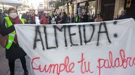 Marcha de los vecinos del barrio de las Letras por el traslado del Centro de Salud de Alameda a Gobernador 39