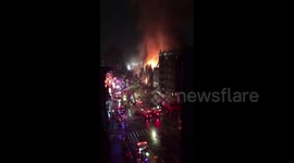 US: Huge Fire Destroys Historic Church In Manhattan