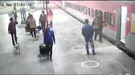 Railway Police saves life of man after he slipped on tracks