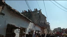 Chaos as wild leopard enters home in northwestern India