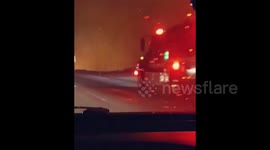 US: Brush Fire Breaks Out Near Corona Municipal Airport In California 2
