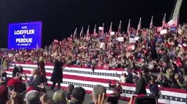 Trump holds first rally since election defeat