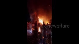 US: Huge Fire Destroys Historic Church In Manhattan 3