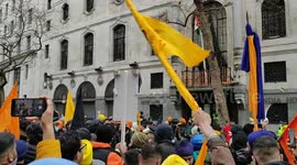 SIKH PROTEST IN SOLIDARITY WITH PUNJAB FARMERS