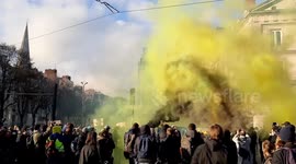 Clashes erupt in Nantes as thousands protest against security law