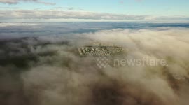 Caravan Park Engulfed By Fog