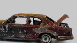 YouTuber restores rusted Rolls Royce toy back to its former glory