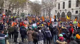 UK: Thousands Join Rally In Central London To Support Indian Farmers