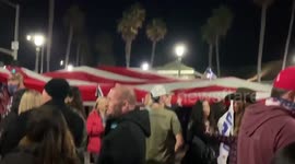 US: Trump Supporters Protest Against Statewide Curfew Order In Huntington Beach, CA