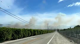 US: Fast Moving ‘Cornell Fire’ Breaks Out In Santa Paula, California