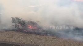 An up close look at the Cornell Fire in California