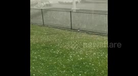 Huge hailstones smash Queensland, Australia in freak storm