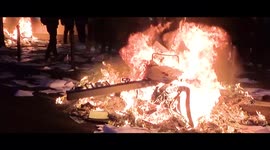 Police fire tear gas, water cannon, protesters set vehicles on fire during violent clashes in Paris