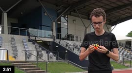 Australian attempts to break unusual Rubik's Cube athletics world record