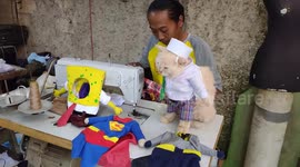 Indonesian Tailor Creates Cosplay Costume For Cats