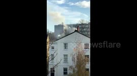 Smoke seen billowing near King's College Hospital in London