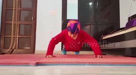 7-year-old Indian boy sets record for performing wide push-ups in 30 seconds