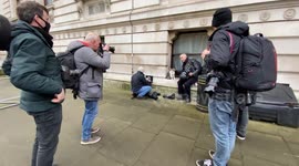 Downing Street's world famous cat Larry becomes the centre of attention once more today