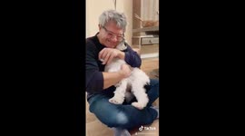 US stepdad is surprised with the sweetest puppy for Christmas