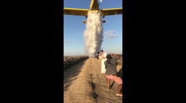 Watch the moment photographer gets the perfect shot in wet and wild shoot