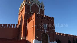 Moscow red square new year tree