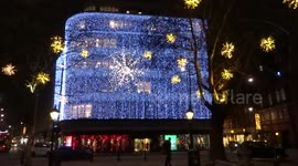 Enchanting Christmas lights 2020 of Sloane Square and Peter Jones department store