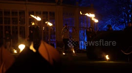 Spectacular Christmas themed light installations set within the grounds of Wollaton Hall famous for being used as Wayne Manor in Batman film, The Dark Knight Rises