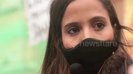 Manifestación en defensa de los derechos humanos y descolonización del Sahara occidental