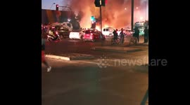 Chile: Four Buses Burned After Human Rights Day Demonstration In Santiago 2